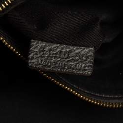 Pre Owned Chloe Black Pebbled Leather Medium Sally Flap Shoulder Bag
