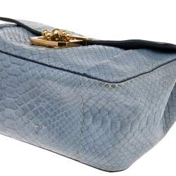 Chloe Blue Python Medium Elsie Shoulder Bag