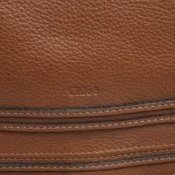 Pre Owned Chloe Brown Leather Large Marcie Satchel