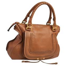Pre Owned Chloe Brown Leather Large Marcie Satchel