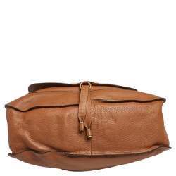 Pre Owned Chloe Brown Leather Large Marcie Satchel