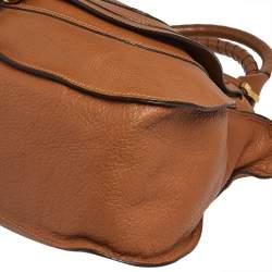 Pre Owned Chloe Brown Leather Large Marcie Satchel