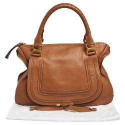 Pre Owned Chloe Brown Leather Large Marcie Satchel