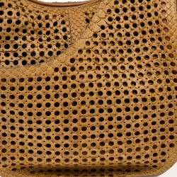 Chloe Tan Cut Out Python Wight Hobo