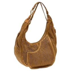 Chloe Tan Cut Out Python Wight Hobo
