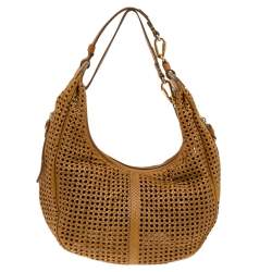 Chloe Tan Cut Out Python Wight Hobo