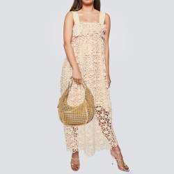 Chloe Tan Cut Out Python Wight Hobo