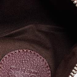 Pre Owned Chloe Burgundy Leather Paddington Clutch