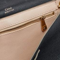 مملوكة مسبقًا Chloe Tri Color Leather Medium Clare Shoulder Bag