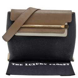 مملوكة مسبقًا Chloe Tri Color Leather Medium Clare Shoulder Bag