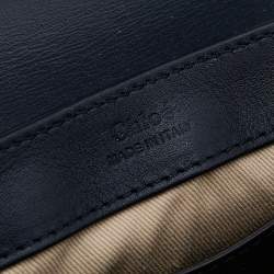 Pre Owned Chloé Multicolor Croc Embossed Leather Top Handle Bag