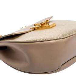 Pre Owned Chloe Pink/Gold Leather Medium Drew Shoulder Bag