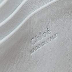 مملوكة مسبقًا Chloe Light Blue Leather And Suede Mini Faye Shoulder Bag