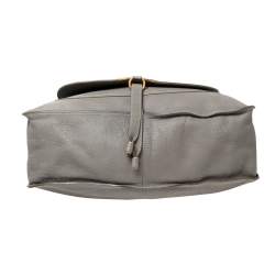 Pre Owned Chloe Grey Leather Large Marcie Satchel