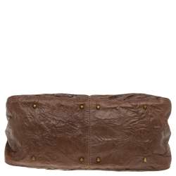 Chloe Brown Python and Leather Paddington Dome Satchel
