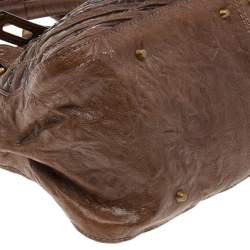 Chloe Brown Python and Leather Paddington Dome Satchel