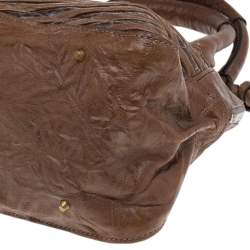 Chloe Brown Python and Leather Paddington Dome Satchel
