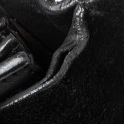 Pre Owned Chloé Black Leather and Suede Medium Faye Shoulder Bag