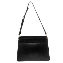 Pre Owned Chloé Black Leather and Suede Medium Faye Shoulder Bag