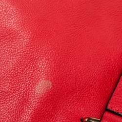 Pre Owned Chloe Red Leather Elsie Top Handle Bag