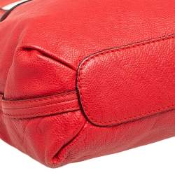Pre Owned Chloe Red Leather Elsie Top Handle Bag