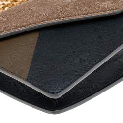 Pre Owned Chloe Multicolor Leather Wallet on Chain Clutch