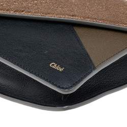 Pre Owned Chloe Multicolor Leather Wallet on Chain Clutch