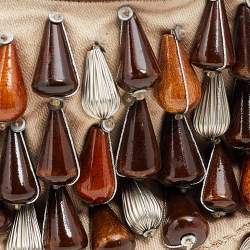 Pre Owned Chloe Beige/Tan Canvas and Leather Embellished Crescent Hobo