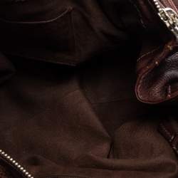 Pre Owned Chloe Dark Brown Leather Medium Paddington Satchel