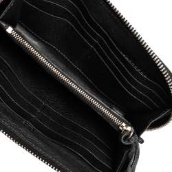 Pre Owned Chloe Black Leather Zip Around Paddington Wallet