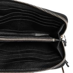 Pre Owned Chloe Black Leather Zip Around Paddington Wallet