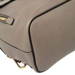 Chloe Grey Leather and Suede Small Faye Daye Backpack