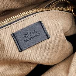 Pre Owned Chloe Black Leather Small Roy Bucket Bag 