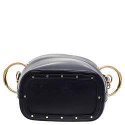 Pre Owned Chloe Black Leather Small Roy Bucket Bag 