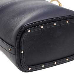 Pre Owned Chloe Black Leather Small Roy Bucket Bag 