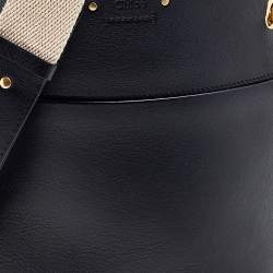 Pre Owned Chloe Black Leather Small Roy Bucket Bag 