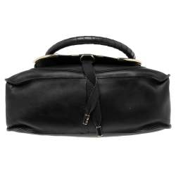 Pre Owned Chloe Black Leather Medium Marcie Shoulder Bag