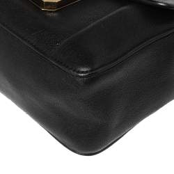 Pre Owned Chloe Black Leather Small Elsie Shoulder Bag