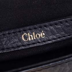 Pre Owned Chloe Black Leather Small Sally Shoulder Bag