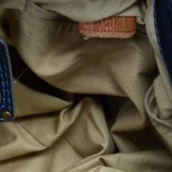 Pre Owned Chloe Blue Leather Medium Paddington Satchel