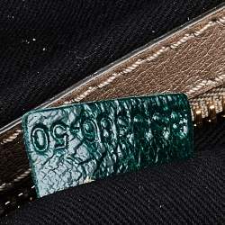 Pre Owned Chloe Green Leather Large Bay Satchel