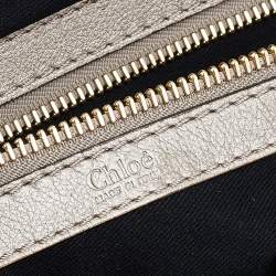 Pre Owned Chloe Green Leather Large Bay Satchel