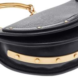 مملوكة مسبقًا حقيبة كروس كلوي نايل جلد أسود سوار ميناودير صغيرة 