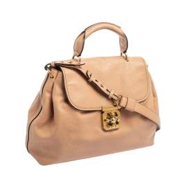 Pre Owned Chloe Pink Leather Elsie Satchel