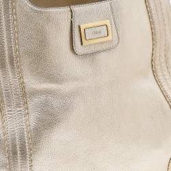 Pre Owned Chole Gold Leather Hobo