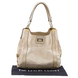 Pre Owned Chole Gold Leather Hobo