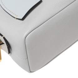 Pre Owned Chloe Light Blue Leather Small Daria Shoulder Bag