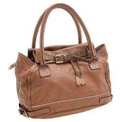 Pre Owned Chloe Brown Leather Satchel