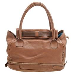 Pre Owned Chloe Brown Leather Satchel