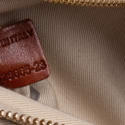 Pre Owned Chloe Brown Leather Oversized Zipper Tote